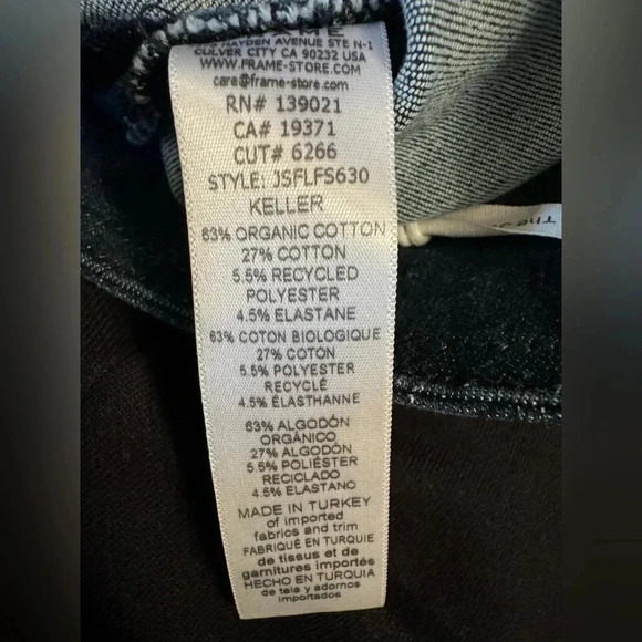 Frame The Jet Set Flare Jeans Size 2 Front Slit Stretch Pull On High Rise (New) - Picture 2 of 13